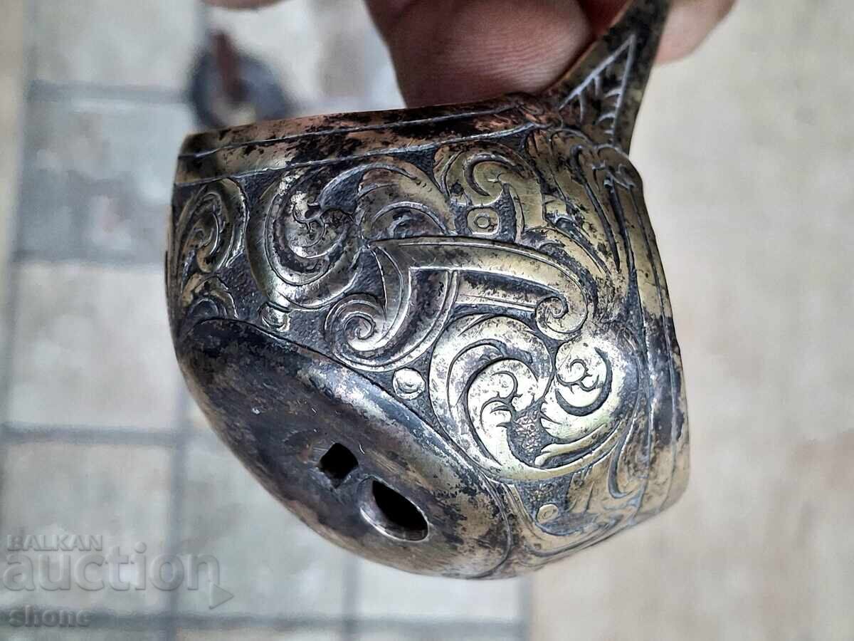 Παράδοση Εξαρτήματα για πιστόλι με πυρίτη, σιδηροπυρίτης, μπαρούτι, πυριτόλιθος, ασήμι