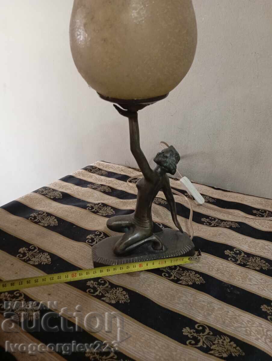 Доставка на Настолна лампа "Орхидея" в стил арт нуво