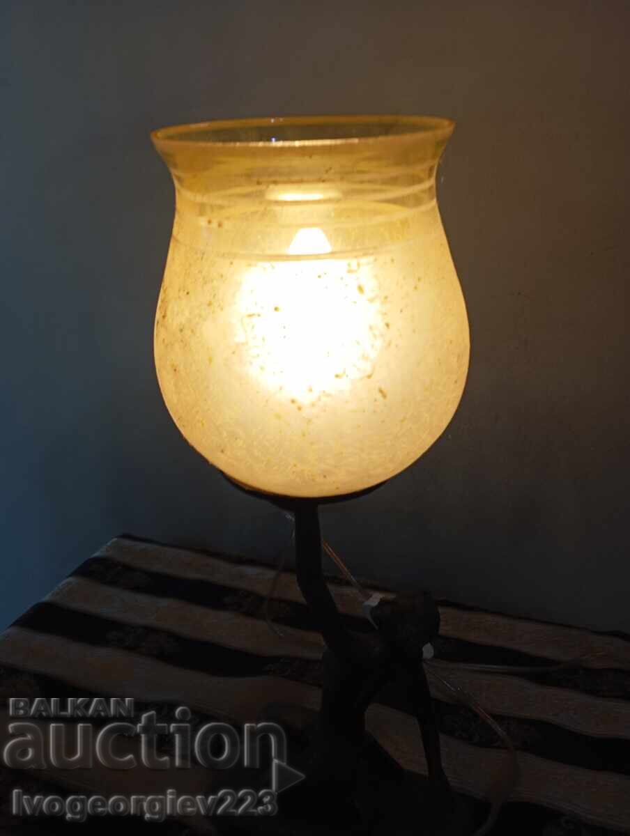 Настолна лампа "Орхидея" в стил арт нуво - 5