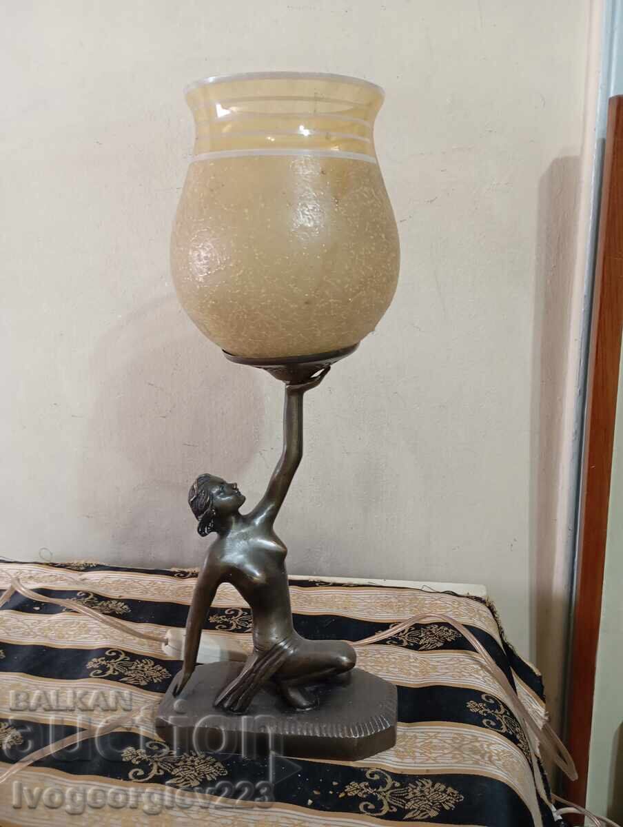 Настолна лампа "Орхидея" в стил арт нуво