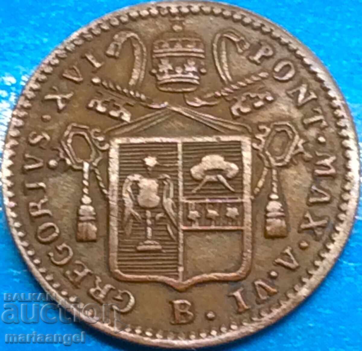 1/2 baiocco 1836 Vatican Grigore al XVI-lea din cupru cu preț € 17.99 | 35.19 BGN 1/2 baiocco 1836 Vatican Grigore al XVI-lea din cupru cu preț € 17.99 | 35.19 BGN