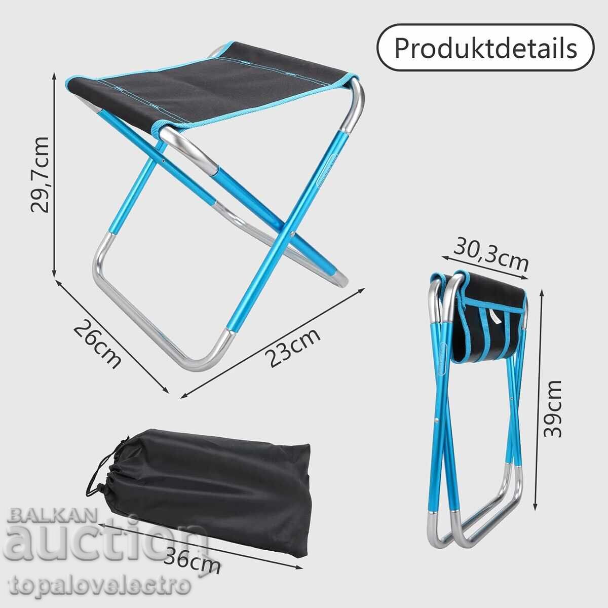 Аукцион НОВО! Сгъваемо къмпинг столче, леко и компактно, до 150 кг Аукцион НОВО! Сгъваемо къмпинг столче, леко и компактно, до 150 кг