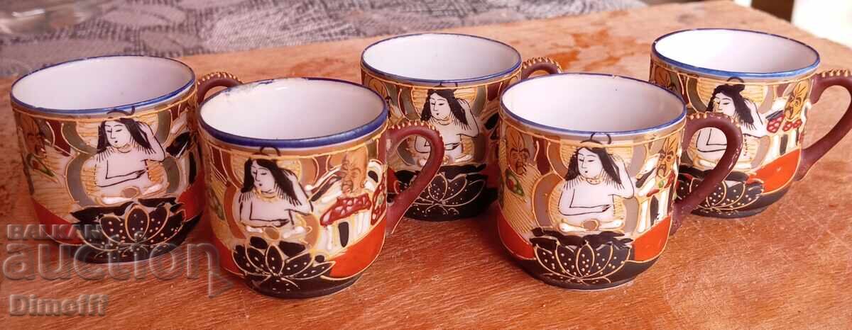 Ιαπωνικό σερβίτσιο πορσελάνης για καφέ Ιαπωνικό σερβίτσιο πορσελάνης για καφέ