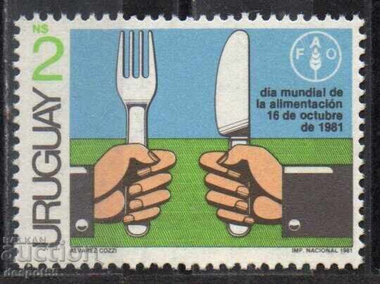 1981. Uruguay. Ziua Mondială a Alimentației