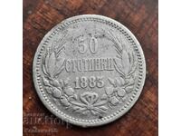 Bulgaria 50 stotinki 1883 argint
