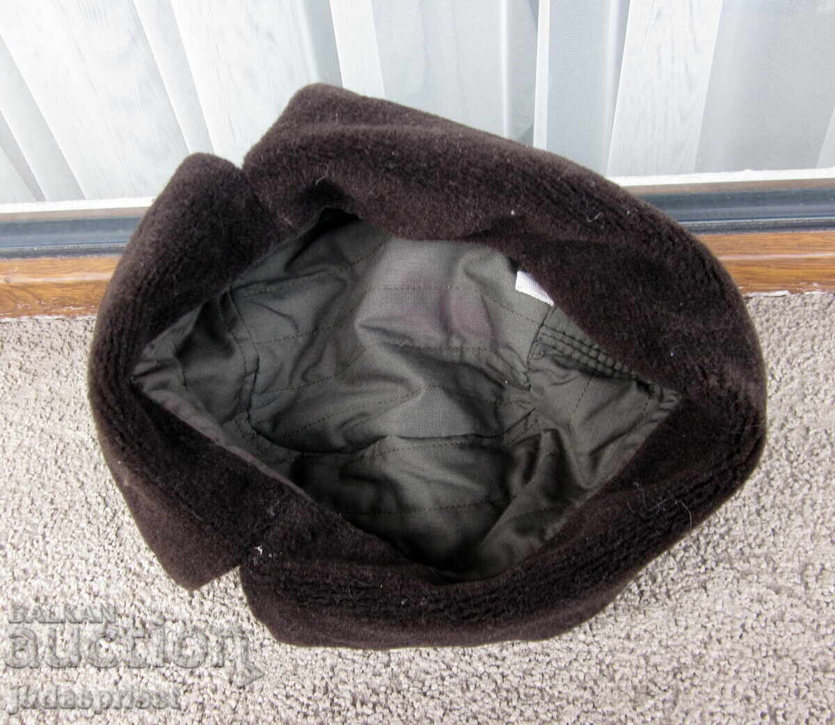 соц. Българска военна зимна вълнена камуфлажна шапка ушанка - 7 соц. Българска военна зимна вълнена камуфлажна шапка ушанка - 7