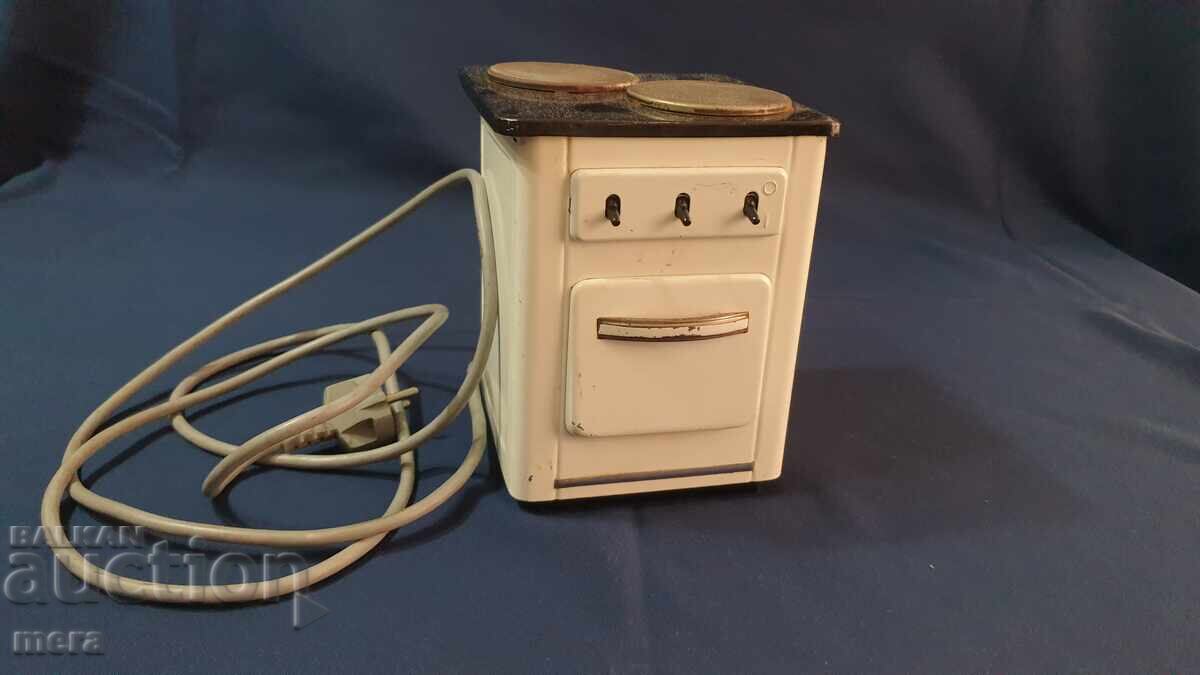 Antique miniature advertising model of an electric stove