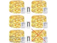 NEW! LED decorative battery-powered lights - 5 pcs. x 5 m, top