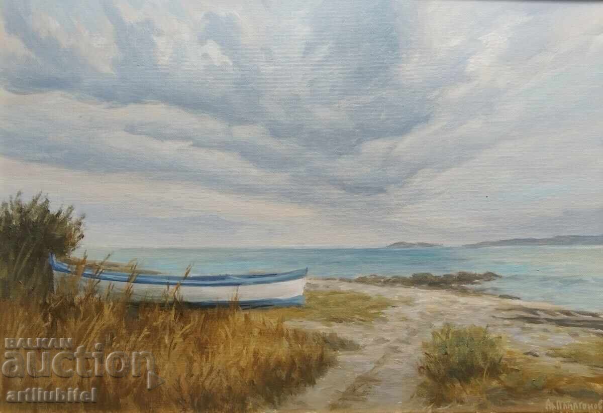 Anatoli Panagonov - oil paints on canvas, 48 x 63 cm with price € 154.98 | 303.11 BGN