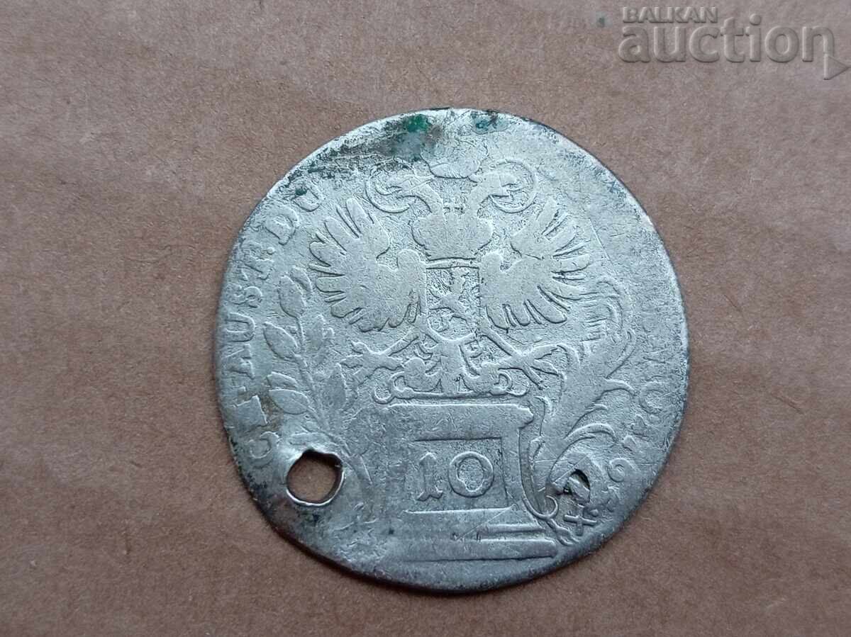 Licitație Monedă de argint Austria 10 creițari Austro-Ungaria Licitație Monedă de argint Austria 10 creițari Austro-Ungaria