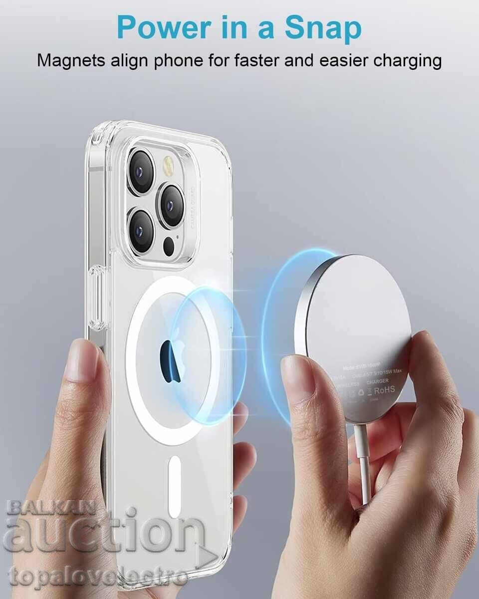 НОВО! 15W безжично MagSafe зарядно за iPhone и AirPods с цена € 6.00 | 11.73 лв. НОВО! 15W безжично MagSafe зарядно за iPhone и AirPods с цена € 6.00 | 11.73 лв.