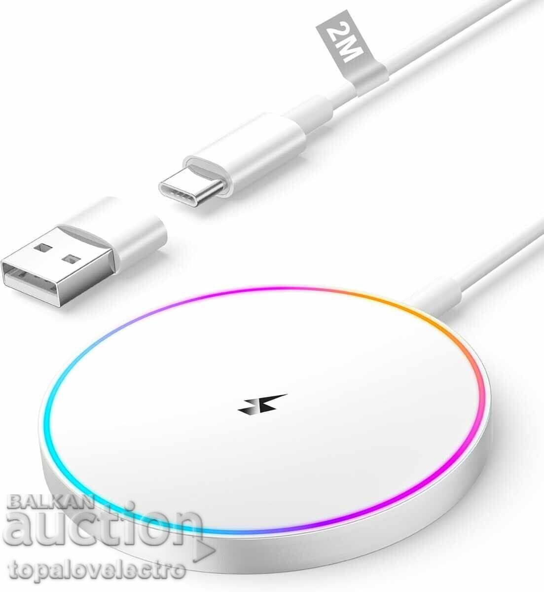 НОВО! 15W безжично MagSafe зарядно за iPhone и AirPods НОВО! 15W безжично MagSafe зарядно за iPhone и AirPods