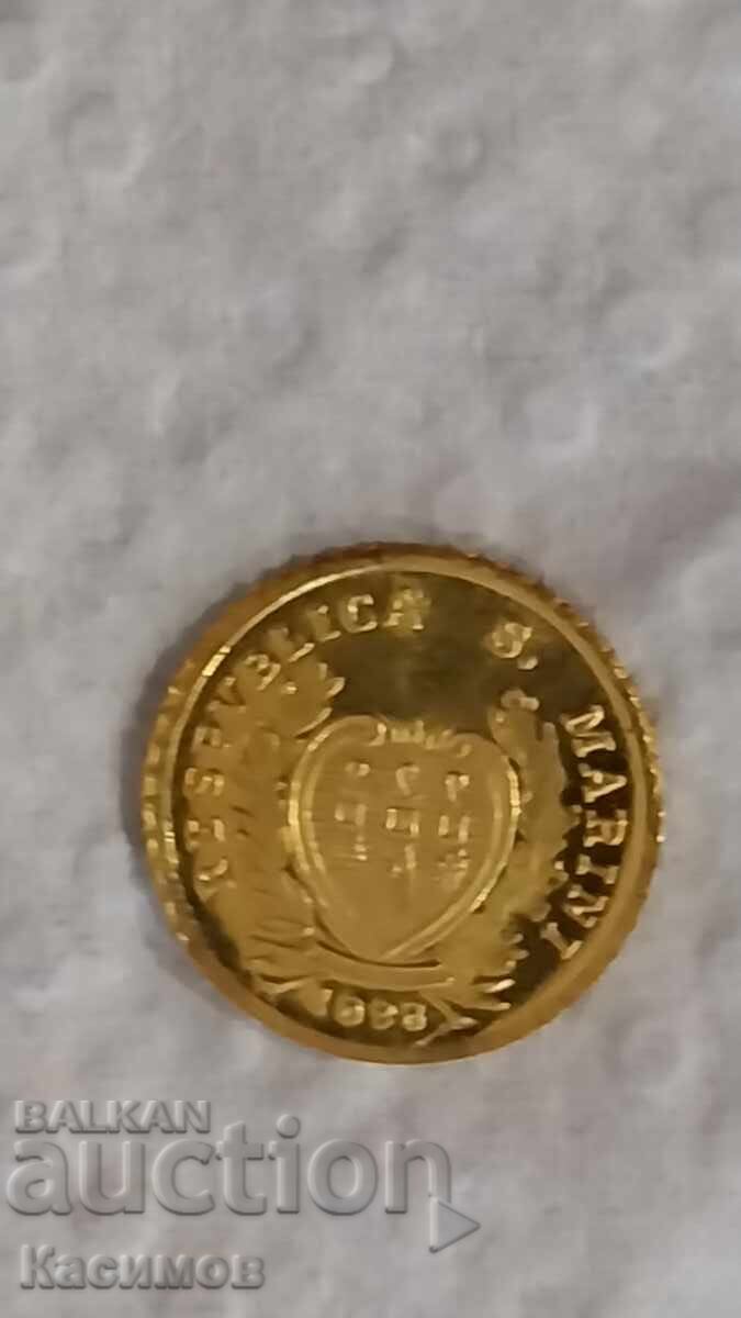 Χρυσό Αναμνηστικό Μινιατούρα Σαν Μαρίνο 5 Λίρες 1898 έτους με τιμή € 50.00 | 97.79 BGN Χρυσό Αναμνηστικό Μινιατούρα Σαν Μαρίνο 5 Λίρες 1898 έτους με τιμή € 50.00 | 97.79 BGN