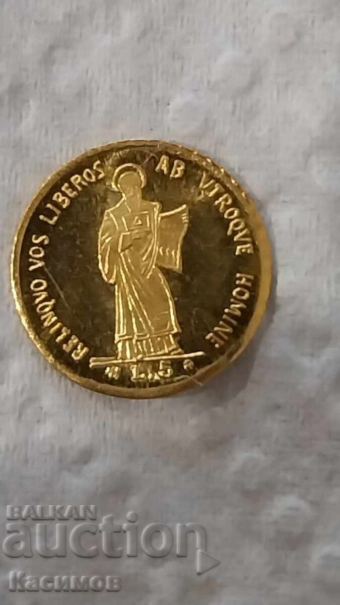 Χρυσό Αναμνηστικό Μινιατούρα Σαν Μαρίνο 5 Λίρες 1898 έτους Χρυσό Αναμνηστικό Μινιατούρα Σαν Μαρίνο 5 Λίρες 1898 έτους