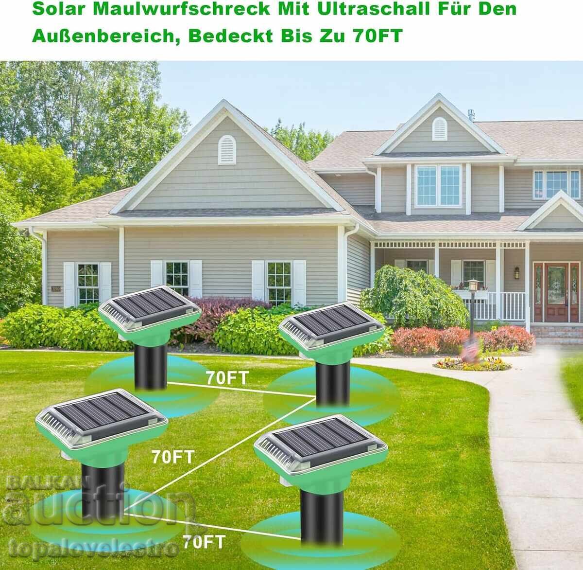 Соларен ултразвуков уред против къртици и гризачи – комплект с цена € 5.00 | 9.78 лв.