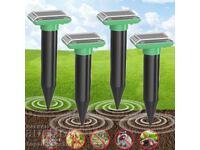Aparat ultrasonic solar împotriva cârtițelor și rozătoarelor – set
