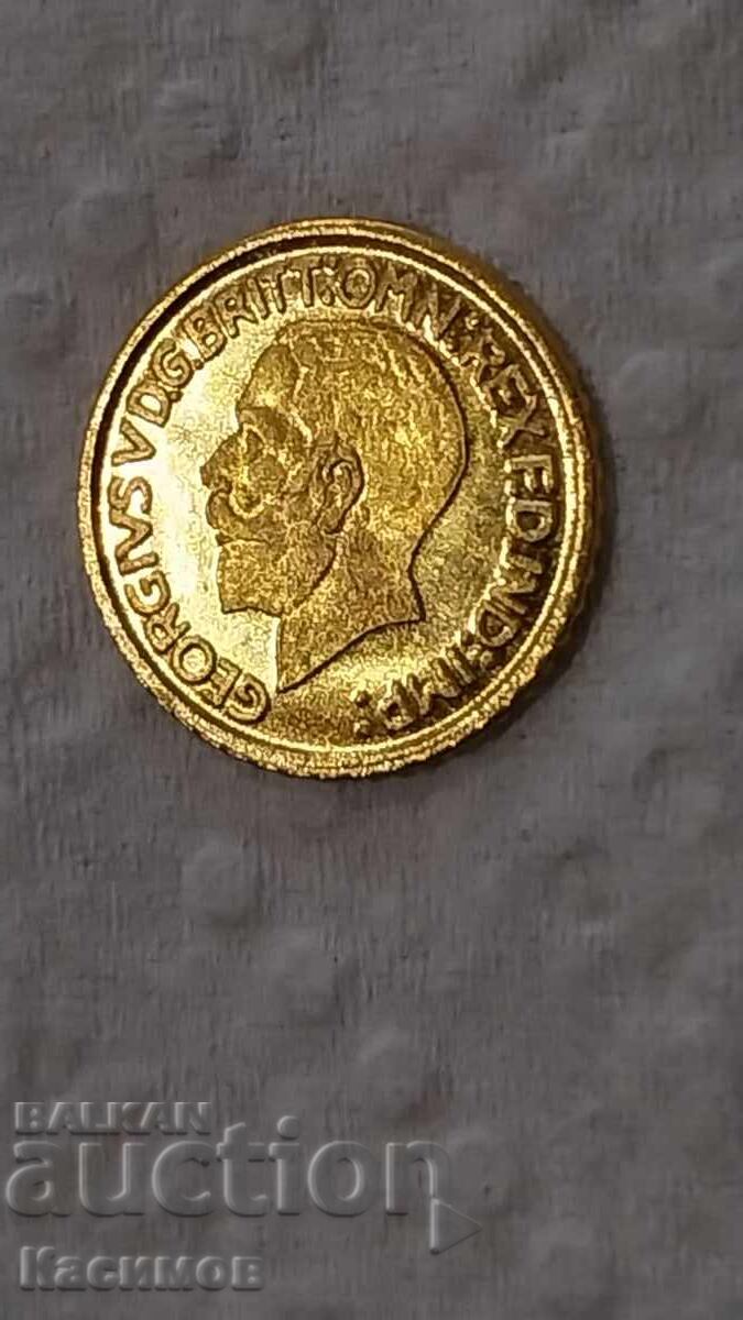 Златна възпоменателна мина монета за колекция 1911 г. Велико