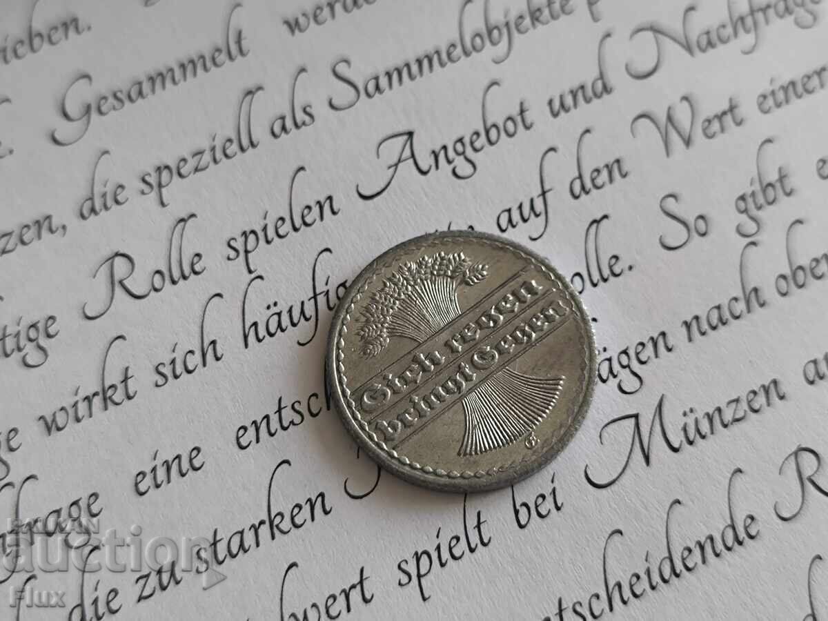 Райх монета - Германия - 50 пфенига UNC | 1922г.; серия F с цена € 3.00 | 5.87 лв. Райх монета - Германия - 50 пфенига UNC | 1922г.; серия F с цена € 3.00 | 5.87 лв.