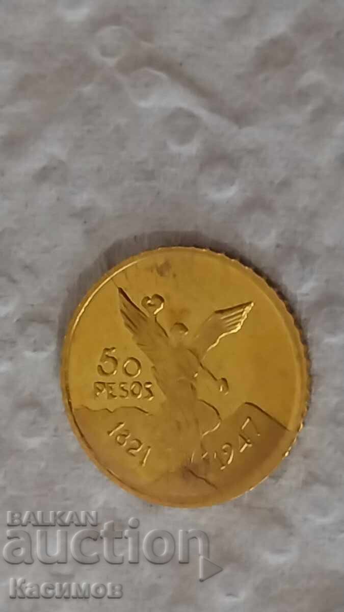 Livrarea Miniatură de aur comemorativă din Mexic 50 Peso 1921
