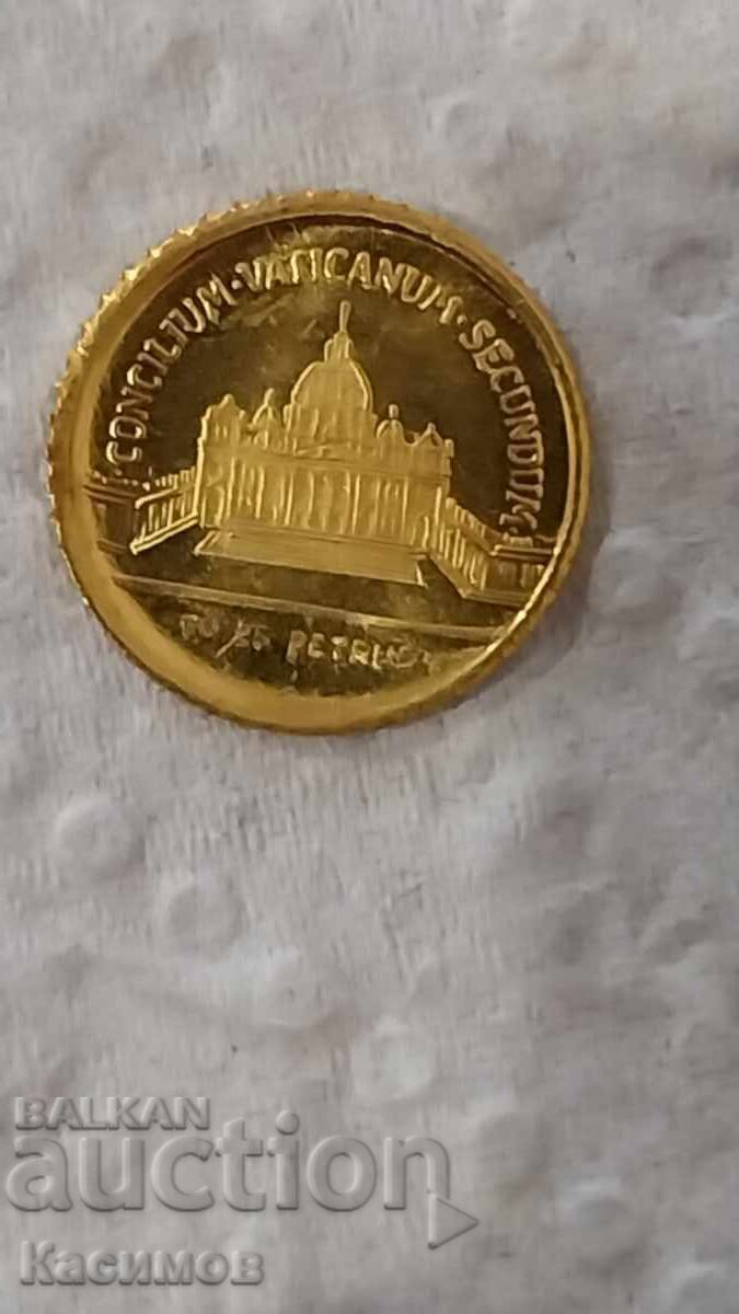 Medalie comemorativă de aur din 1962 cu ocazia celui de-al doilea Vatican cu preț € 49.00 | 95.84 BGN