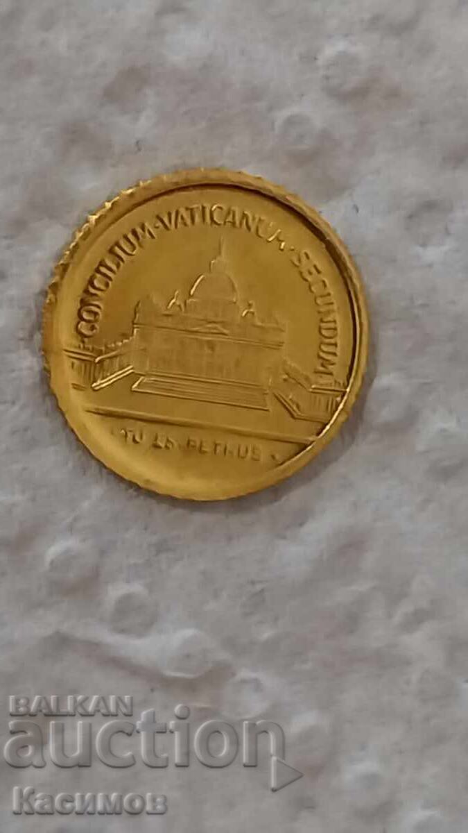 Gold commemorative medal 1962 for the occasion of the Second Vatican Council - 5 Gold commemorative medal 1962 for the occasion of the Second Vatican Council - 5