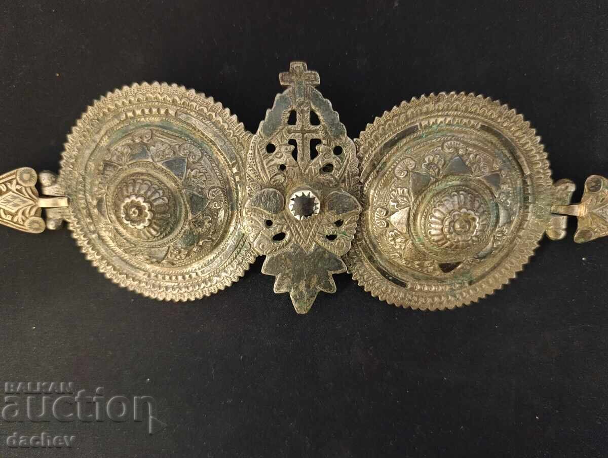 Θρησκευτικές Ασημένιες με Νιέλο παφτές παφτά κόσμημα φορεσιάς 19ου αιώνα με τιμή € 500.00 | 977.92 BGN