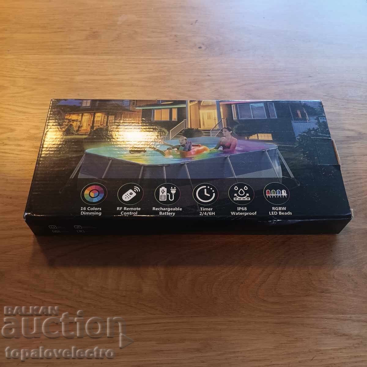 NEW! Rechargeable Underwater LED Lamp RGBW with Magnet, IP68, 1 - 7 NEW! Rechargeable Underwater LED Lamp RGBW with Magnet, IP68, 1 - 7