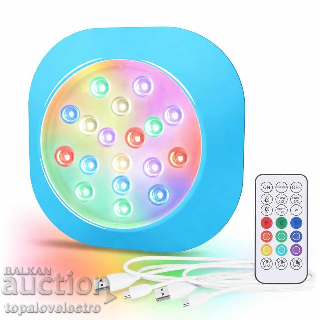 NEW! Rechargeable Underwater LED Lamp RGBW with Magnet, IP68, 1 NEW! Rechargeable Underwater LED Lamp RGBW with Magnet, IP68, 1