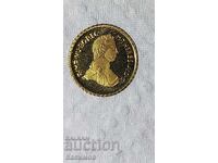 Gold commemorative miniature from Austria Maria Theresa 1798