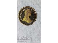Gold commemorative miniature from Austria Maria Theresa 1798
