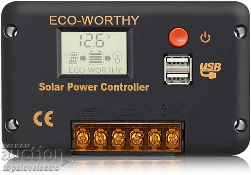 NEW! PWM solar controller 30A for 12V and 24V systems with LCD display NEW! PWM solar controller 30A for 12V and 24V systems with LCD display