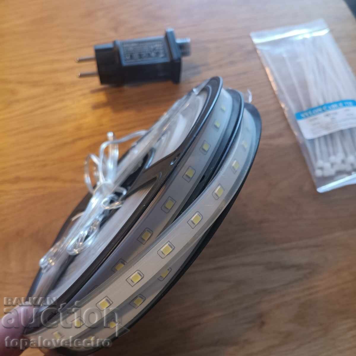 ΝΕΟ! LED ταινία για εξωτερική και εσωτερική χρήση 5 μ., θερμό λευκό - 5 ΝΕΟ! LED ταινία για εξωτερική και εσωτερική χρήση 5 μ., θερμό λευκό - 5