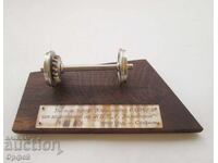 NRB Social Security Old Age Rail Transport Table Plaque of Rail Transport Plant