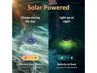 ΝΕΟ! Ηλιακό επιπλέον RGB LED φως για πισίνα με αυτόματο