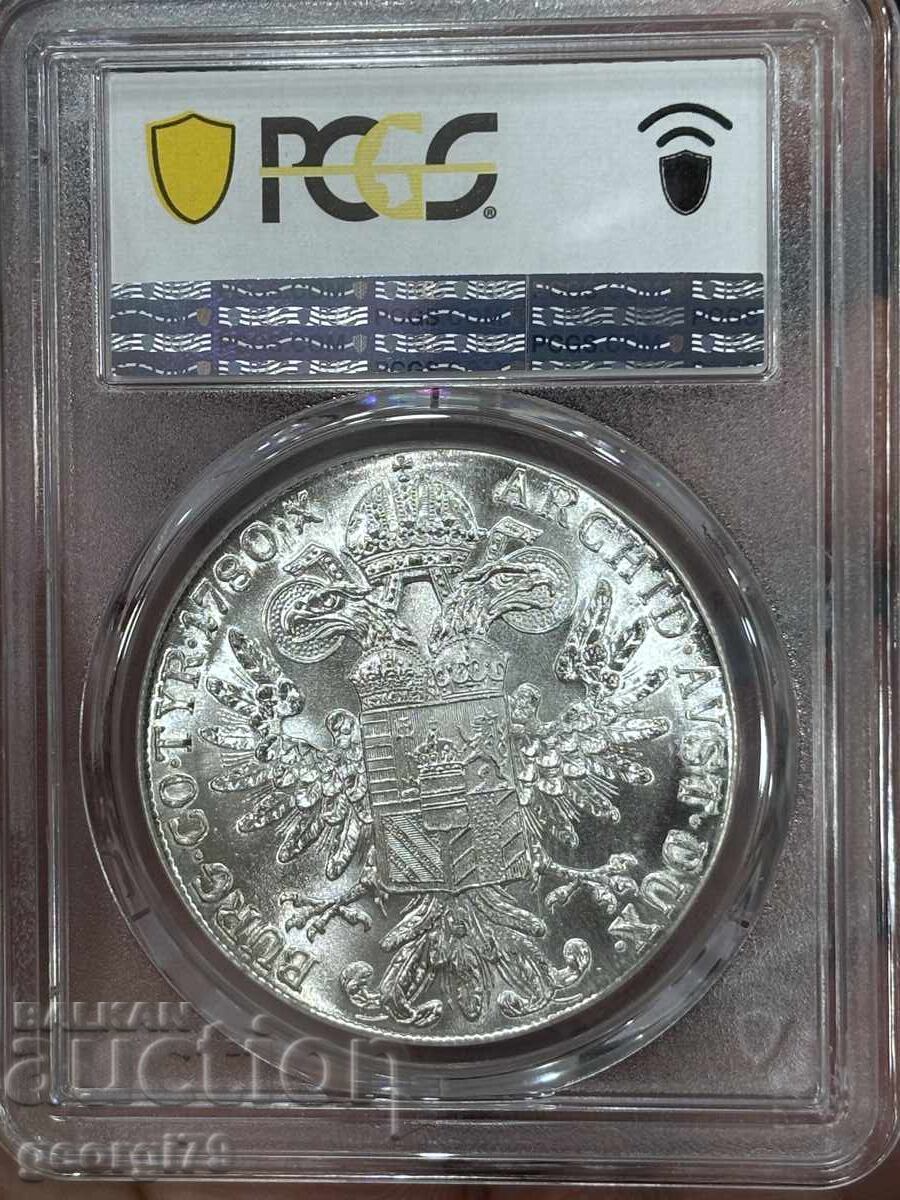 1 Thaler 1780 Restrike PCGS MS 63 with price € 0.10 | 0.20 BGN 1 Thaler 1780 Restrike PCGS MS 63 with price € 0.10 | 0.20 BGN
