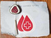Old Red Cross Blood Donor Badge - Decoration for a Doctor's Office