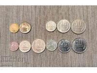 Lot of exchange coins from 1988 and 1989, Bulgaria