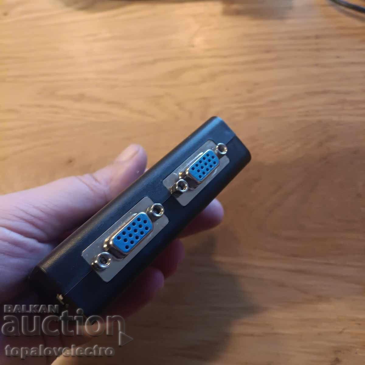 NOU! Switch KVM USB VGA pentru controlul a 2 computere cu un singur monitor - 7 NOU! Switch KVM USB VGA pentru controlul a 2 computere cu un singur monitor - 7