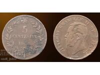 5 centesimi 1861 Ιταλία M - Milan Victorio Emanuele III