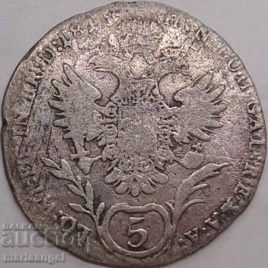 5 Κρόιτσερ 1815 Αυστρία Α-Βιέννη Φραγκίσκος Α' - σειρά με τιμή € 15.00 | 29.34 BGN