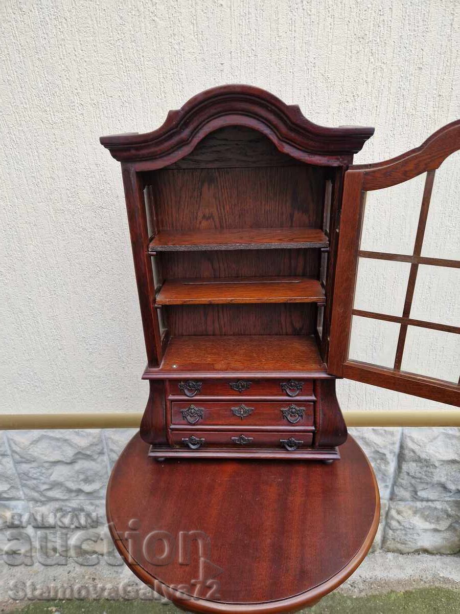 Уникална антикварна английска дървена витринка махагон - 6 Уникална антикварна английска дървена витринка махагон - 6