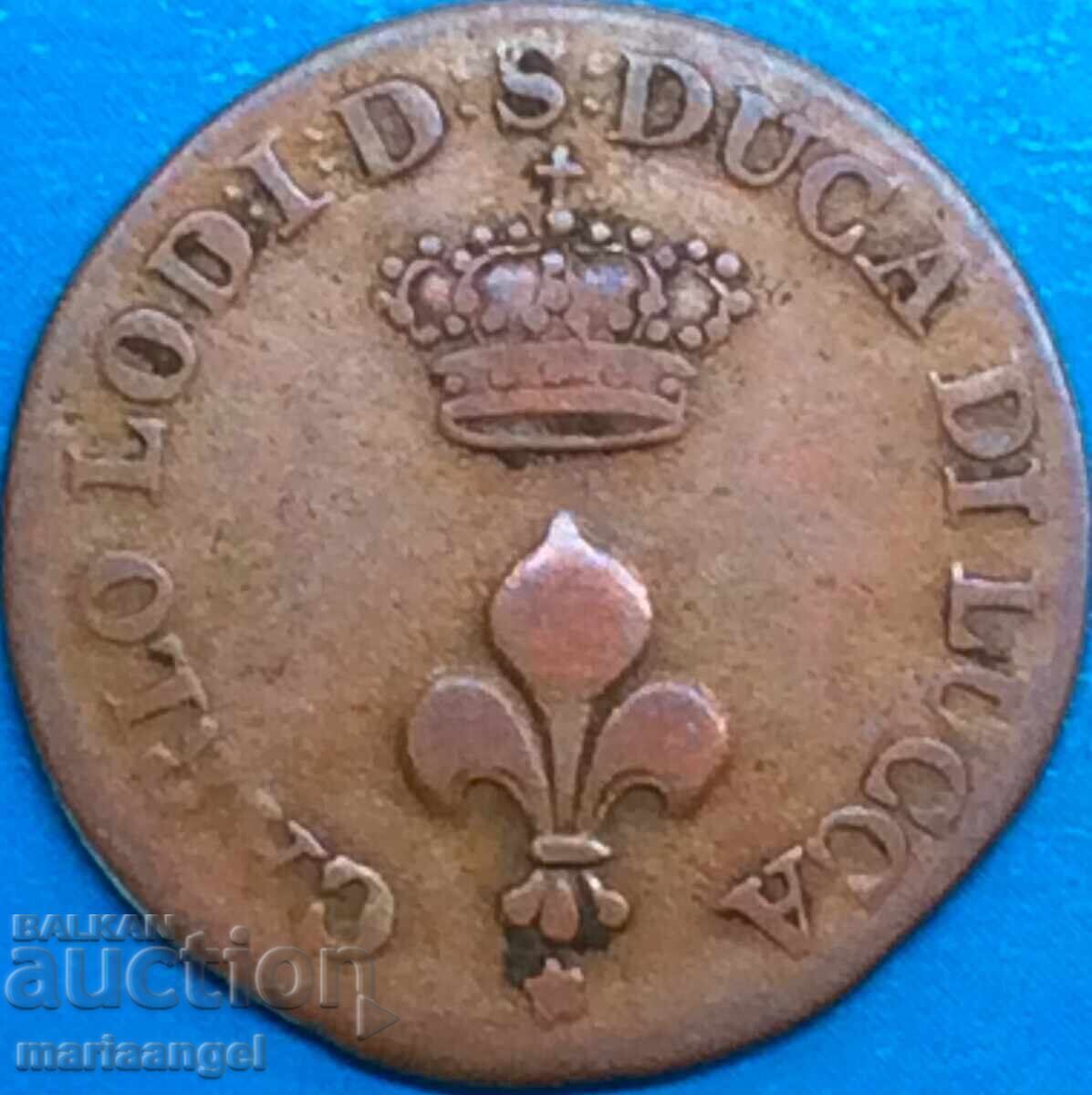 Παράδοση Lucca 1 soldo 1841 Carlo Lodovico - Duce di Lucca Ιταλία Παράδοση Lucca 1 soldo 1841 Carlo Lodovico - Duce di Lucca Ιταλία