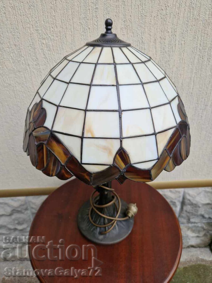 Licitație Lampă de masă Tiffany antică, superbă, mare Licitație Lampă de masă Tiffany antică, superbă, mare