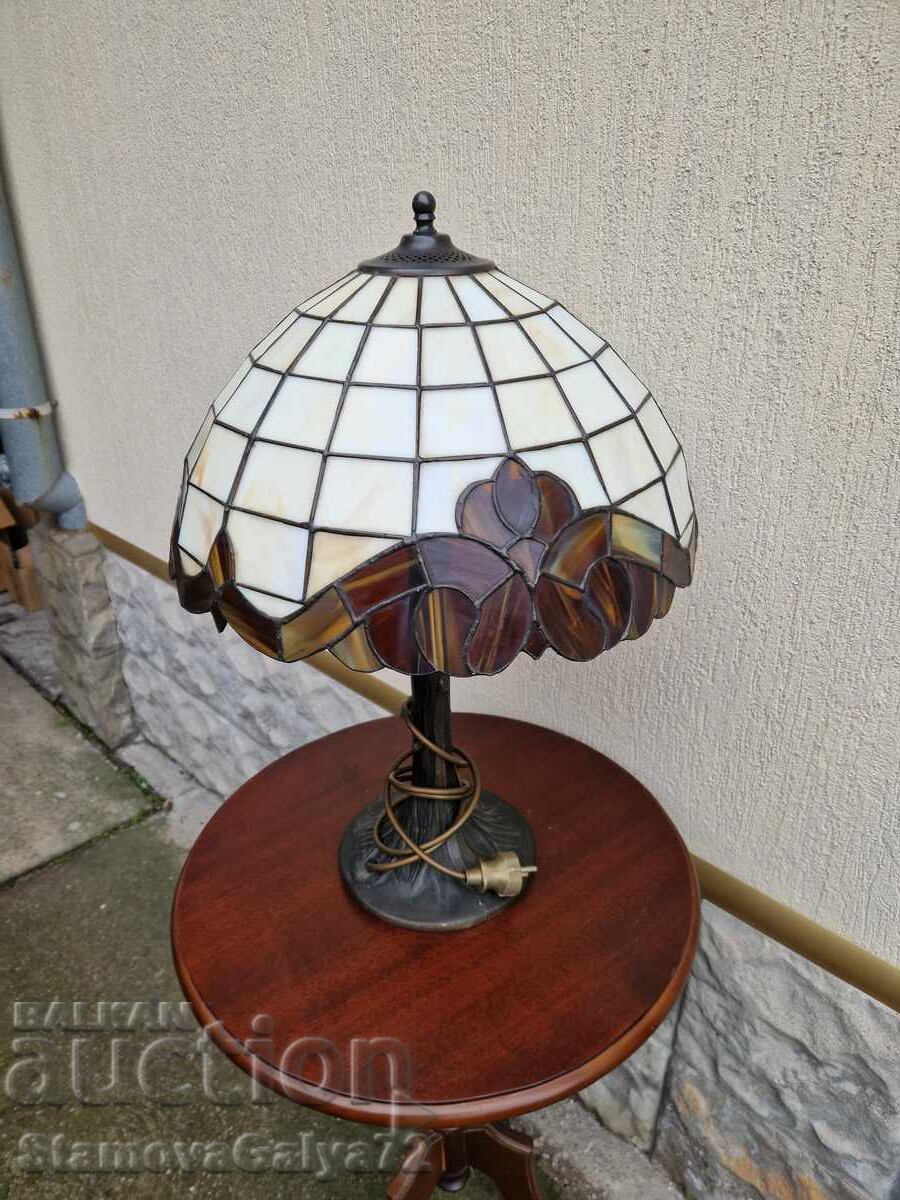 Livrarea Lampă de masă Tiffany antică, superbă, mare Livrarea Lampă de masă Tiffany antică, superbă, mare