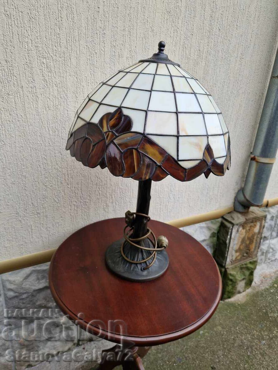 Lampă de masă Tiffany antică, superbă, mare - 5 Lampă de masă Tiffany antică, superbă, mare - 5