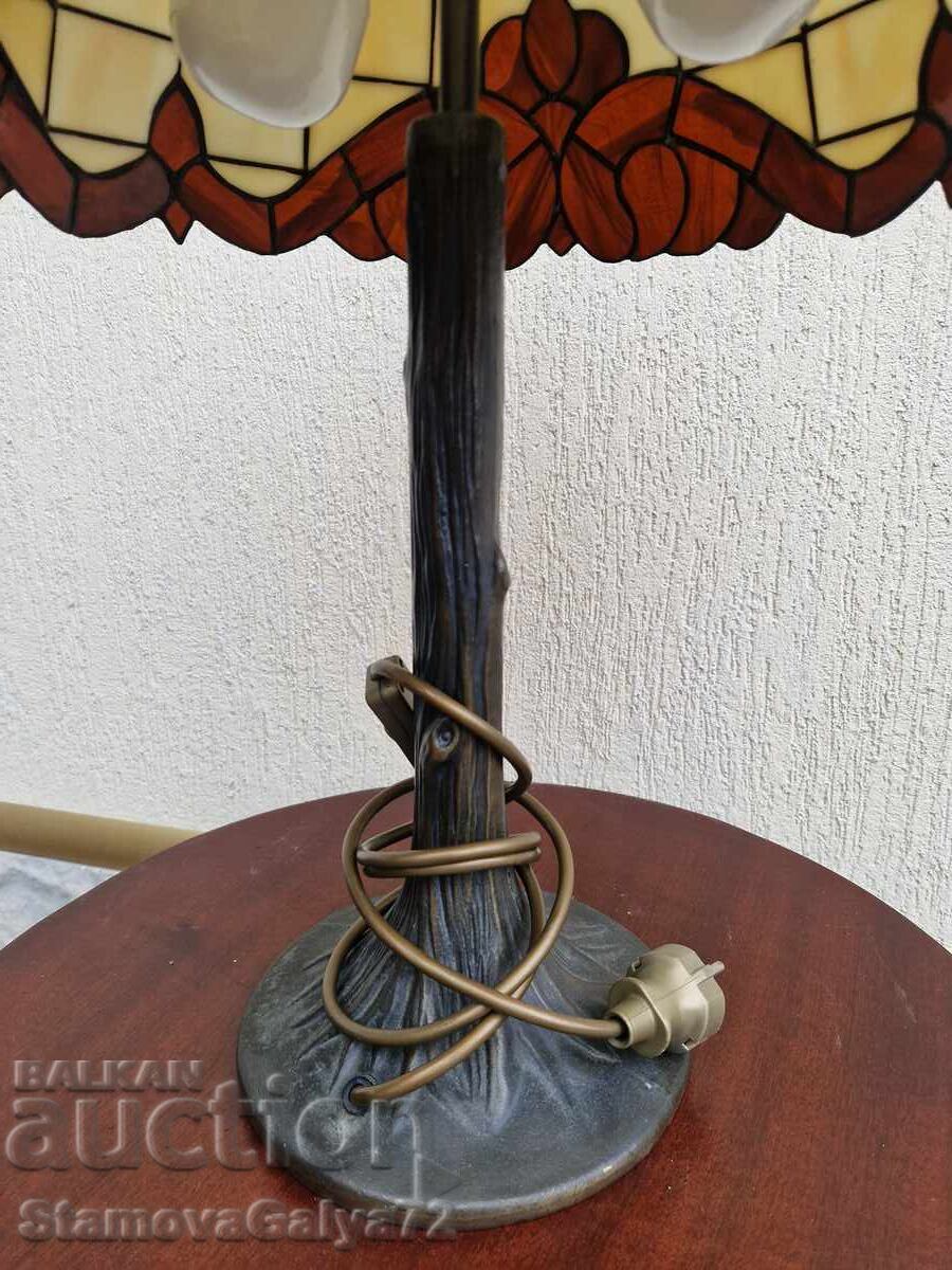 Lampă de masă Tiffany antică, superbă, mare - 6 Lampă de masă Tiffany antică, superbă, mare - 6