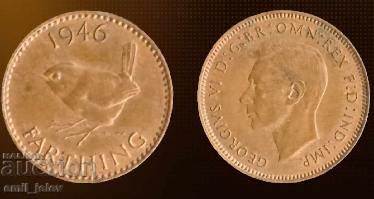Regatul Unit 1 farthing 1946 Regatul Unit 1 farthing 1946