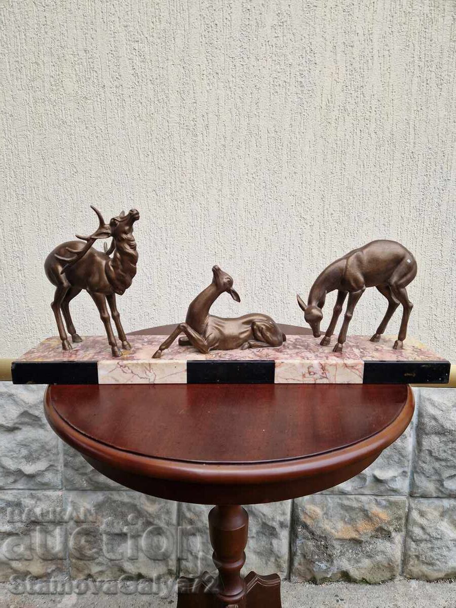 Licitație Superbă compoziție figurativă antică franceză Art Deco Licitație Superbă compoziție figurativă antică franceză Art Deco