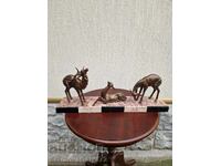 Страхотна антикварна френска фигура композиция Арт Деко