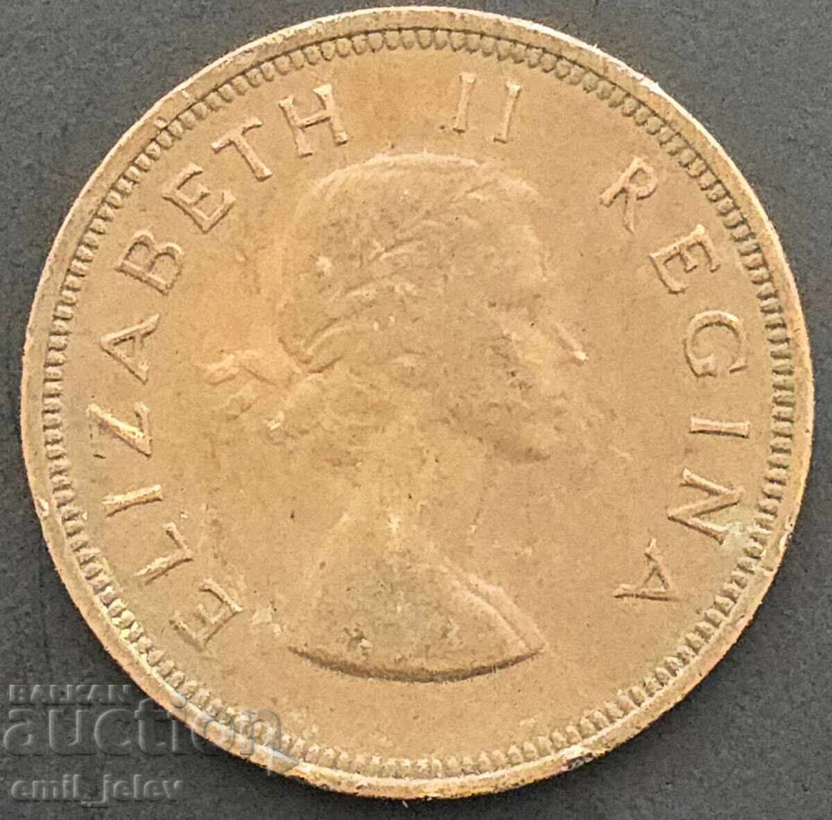 Южна Африка 1 пени 1958 год.-South Africa 1 penny - 5